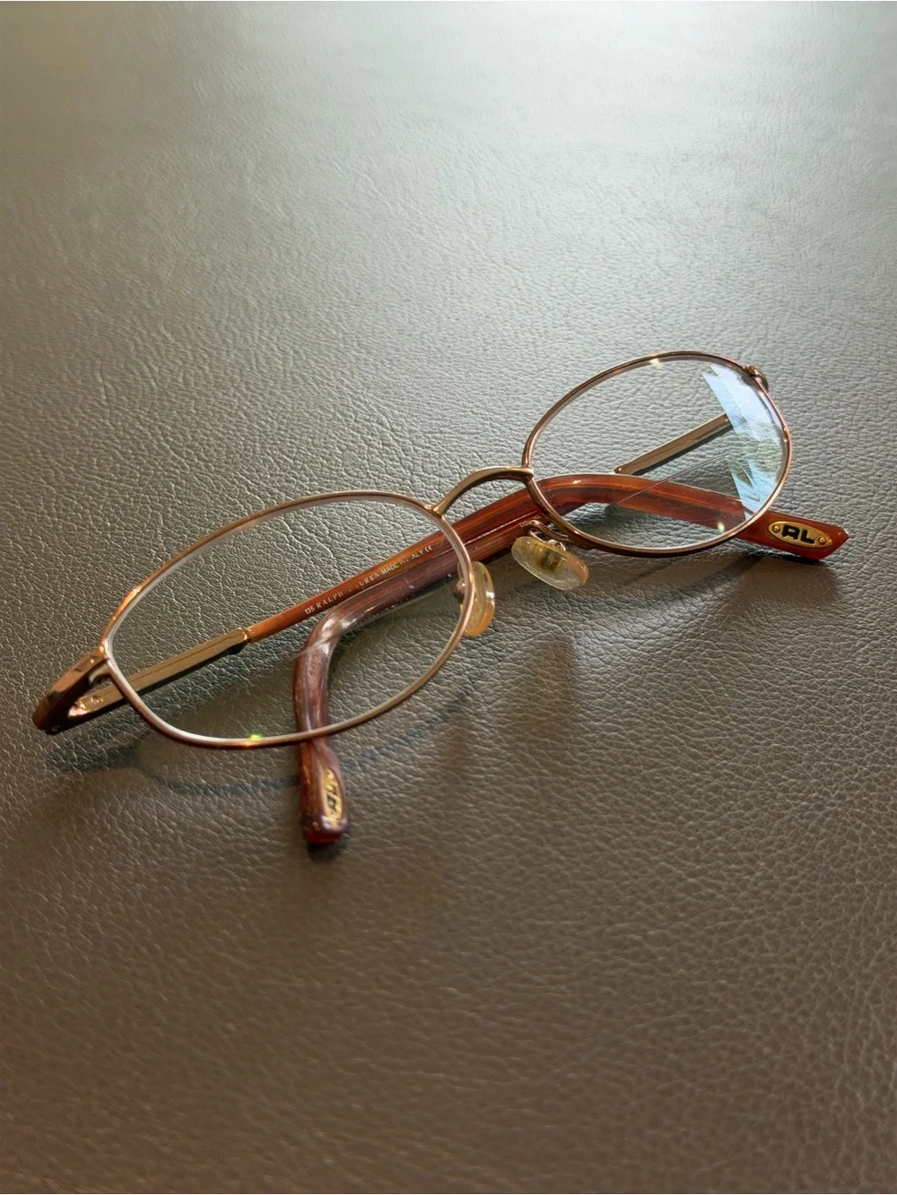 Vintage Ralph Lauren Glasses Frames RL1403 GA3 Oval Brown